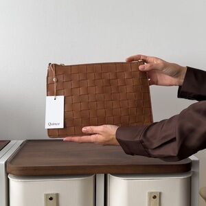 Quince Italian Leather Handwoven Convertible Crossbody Bag